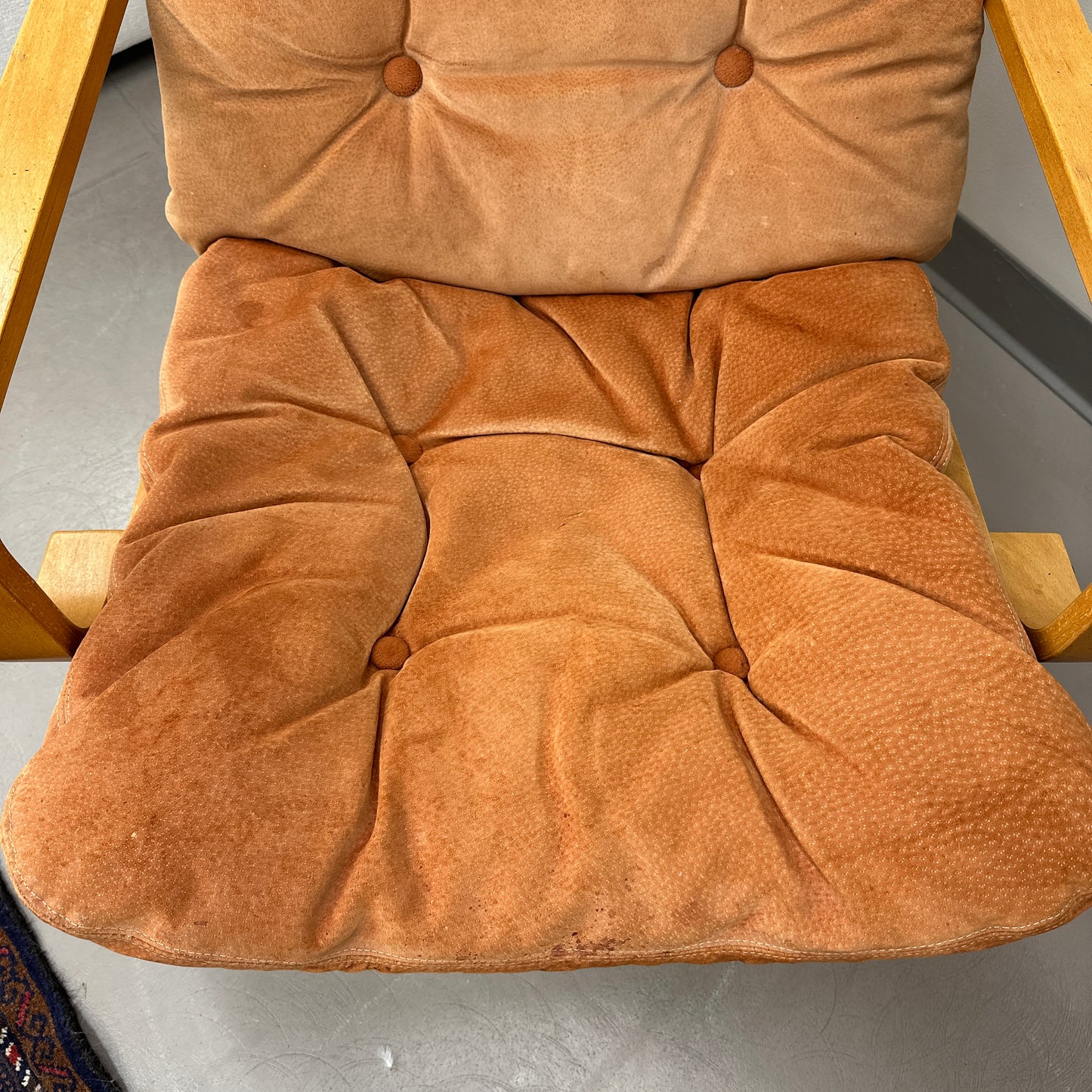 1970s Norwegian Leather Accent Chair