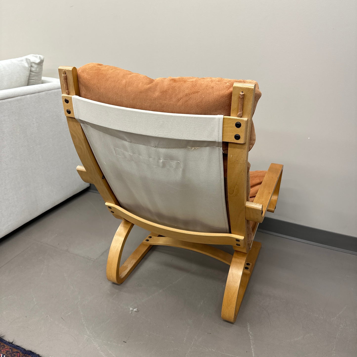 1970s Norwegian Leather Accent Chair