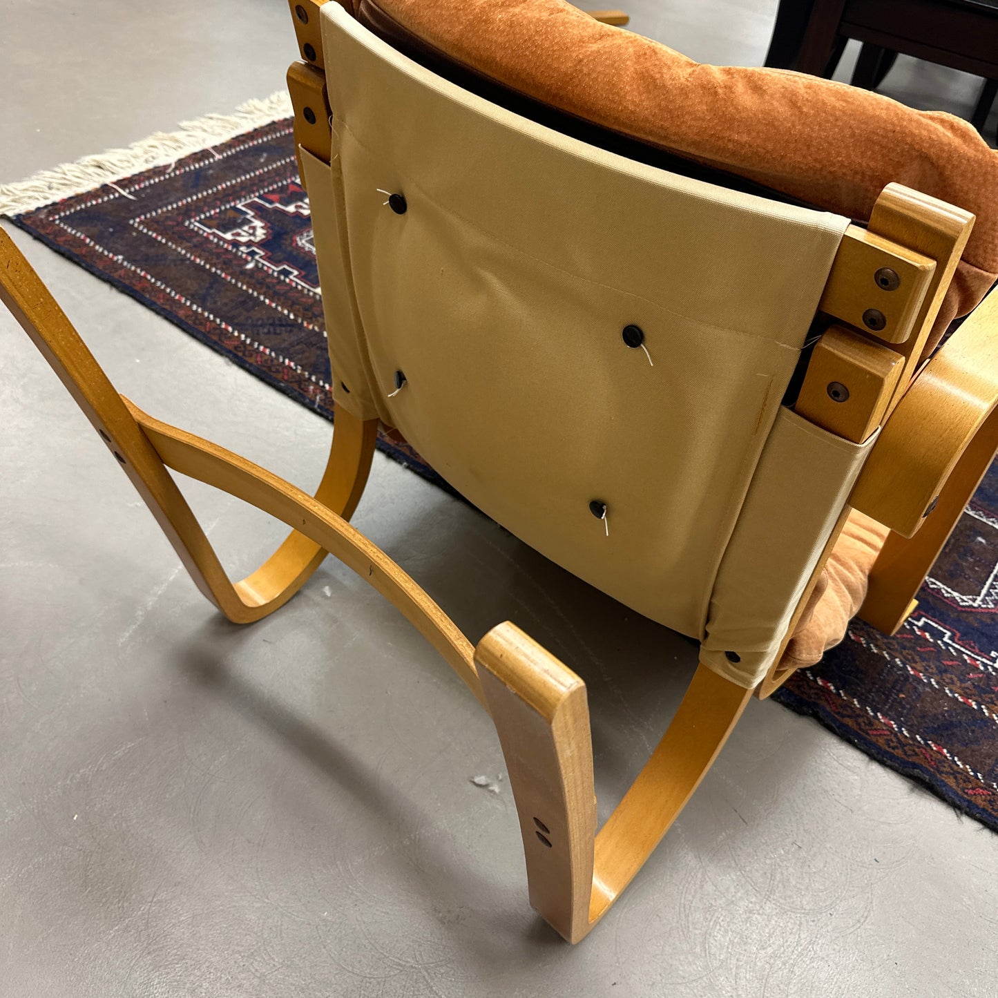 1970s Norwegian Leather Accent Chair