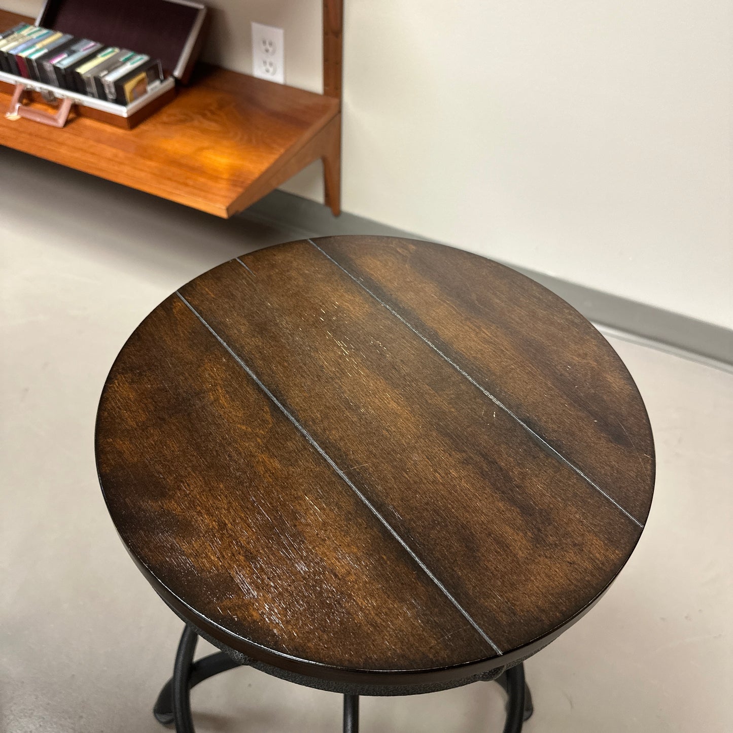 Linon Steel/Wood Industrial Adjustable Round Bar Set
