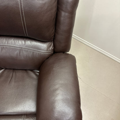 Faux Leather Brown Recliner Chair