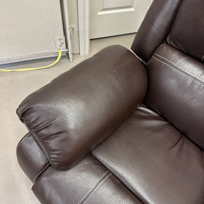 Faux Leather Brown Recliner Chair