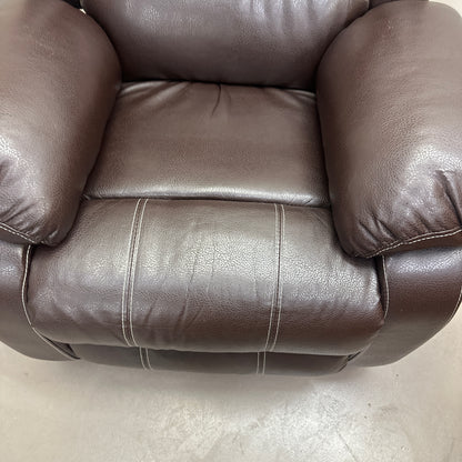 Faux Leather Brown Recliner Chair