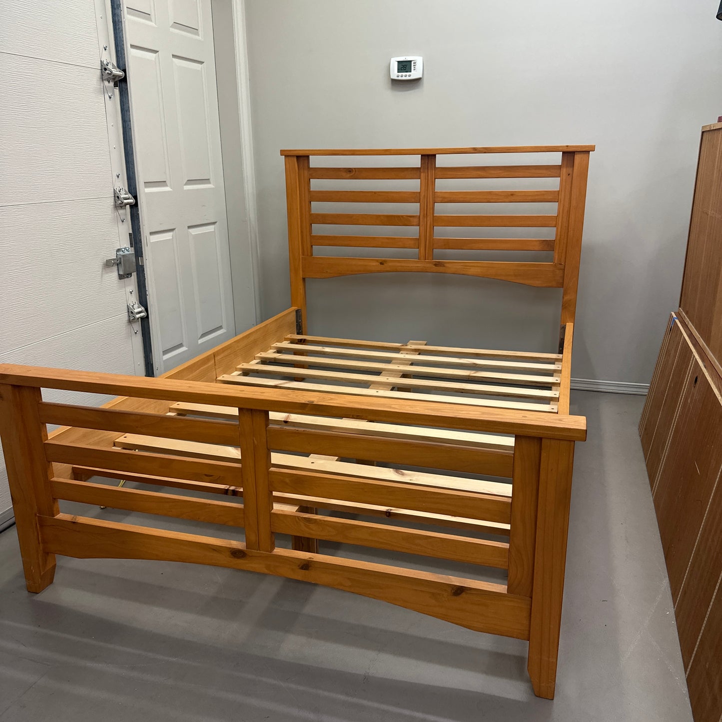 Solid Wood Full/Double Bed by Mako