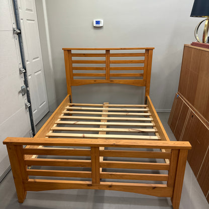 Solid Wood Full/Double Bed by Mako