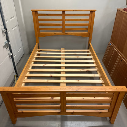 Solid Wood Full/Double Bed by Mako