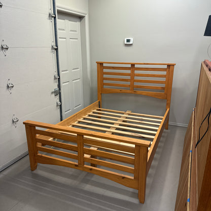 Solid Wood Full/Double Bed by Mako