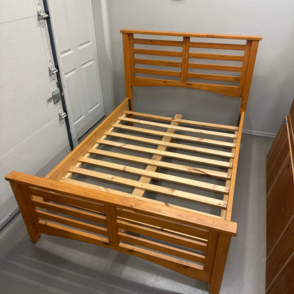 Solid Wood Full/Double Bed by Mako