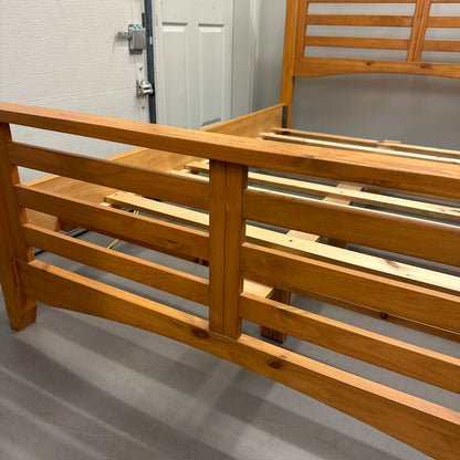 Solid Wood Full/Double Bed by Mako