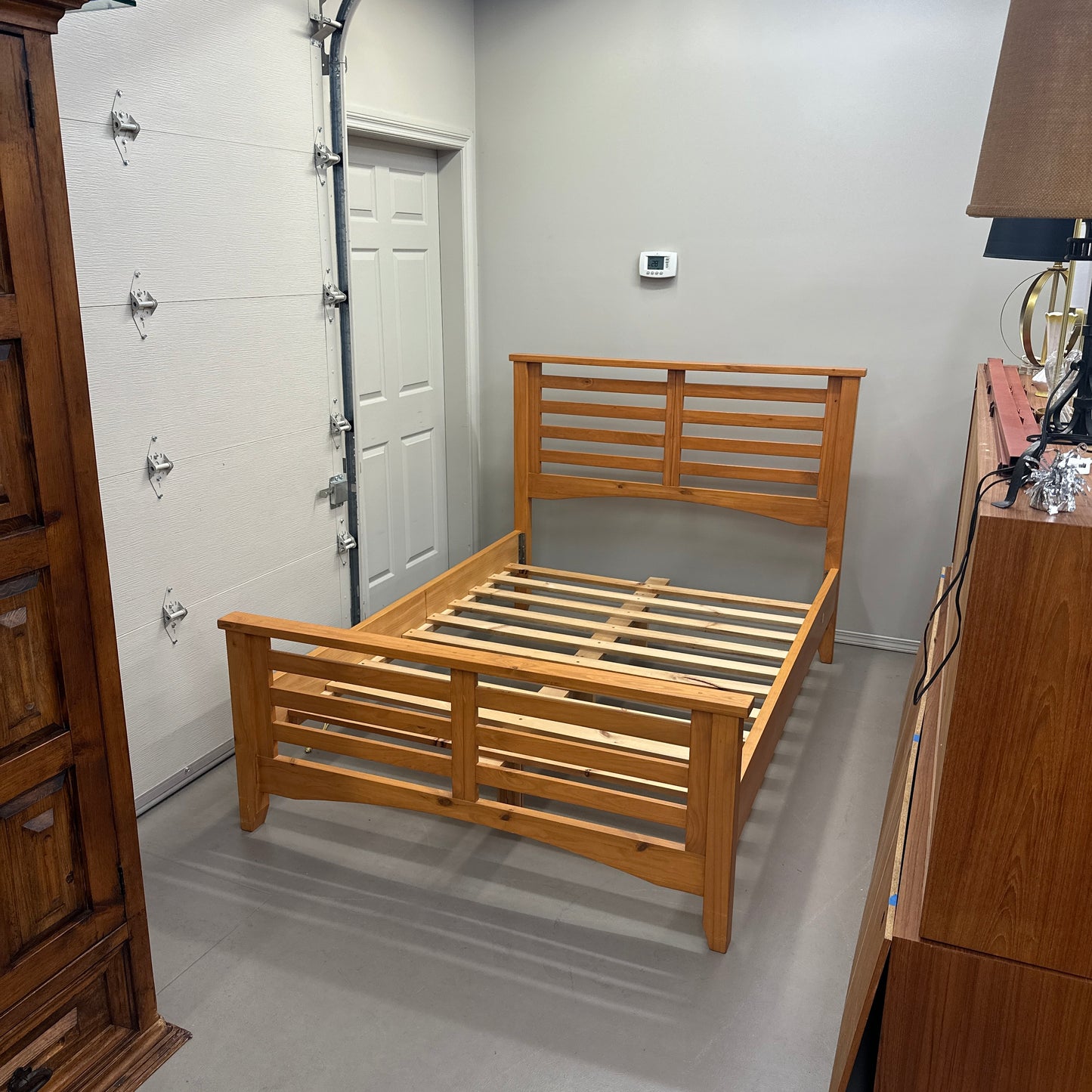 Solid Wood Full/Double Bed by Mako