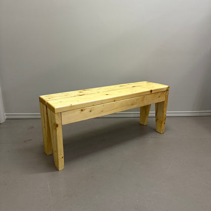 Pine Slab Solid Wood Bench