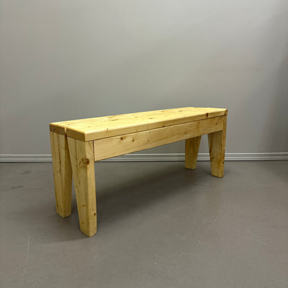 Pine Slab Solid Wood Bench
