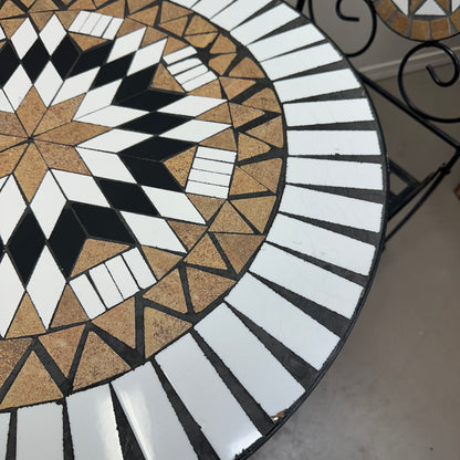 Bistro Mosaic Round Table and Chairs