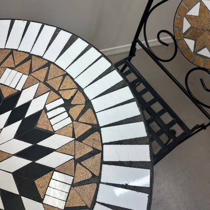 Bistro Mosaic Round Table and Chairs