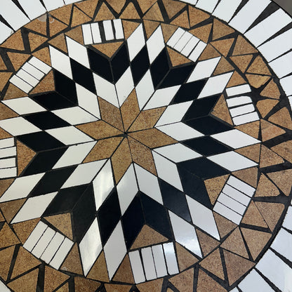 Bistro Mosaic Round Table and Chairs