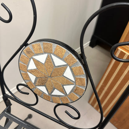 Bistro Mosaic Round Table and Chairs