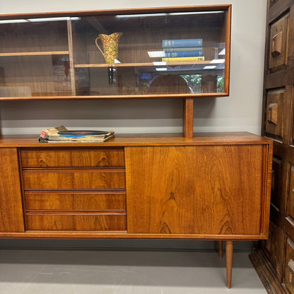 Mid-Century Modern Danish 2-Piece Sideboard & Hutch