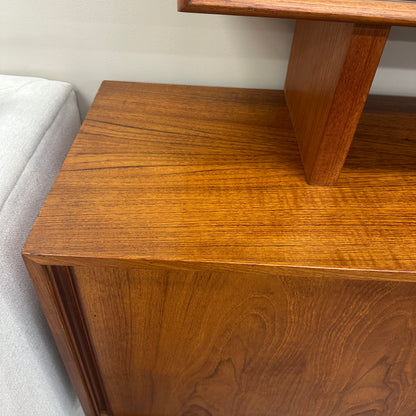 Mid-Century Modern Danish 2-Piece Sideboard & Hutch