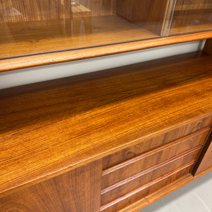 Mid-Century Modern Danish 2-Piece Sideboard & Hutch
