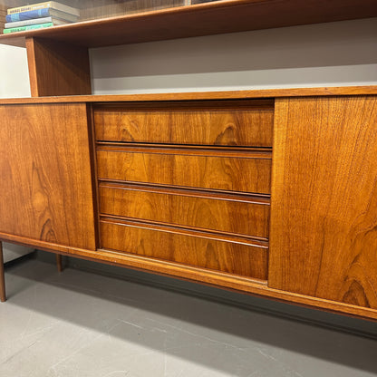 Mid-Century Modern Danish 2-Piece Sideboard & Hutch