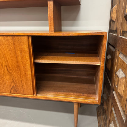Mid-Century Modern Danish 2-Piece Sideboard & Hutch