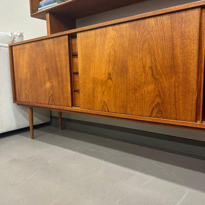 Mid-Century Modern Danish 2-Piece Sideboard & Hutch