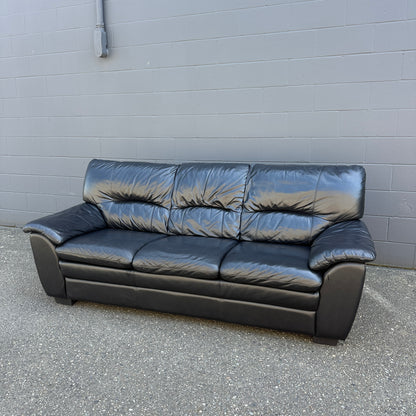 Black Leather Sofa