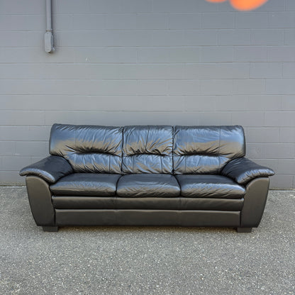 Black Leather Sofa