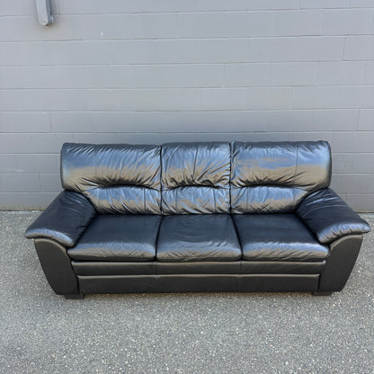 Black Leather Sofa