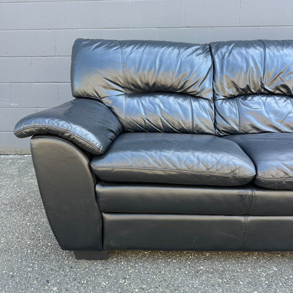 Black Leather Sofa