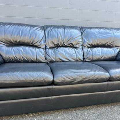 Black Leather Sofa