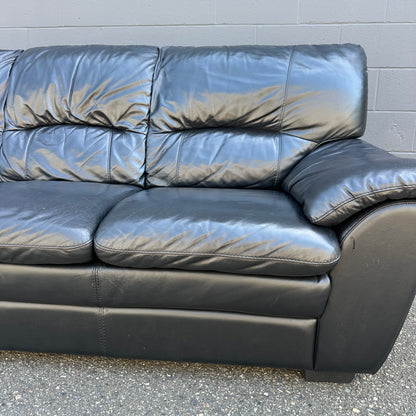 Black Leather Sofa
