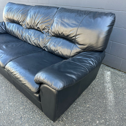 Black Leather Sofa