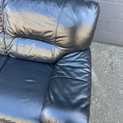 Black Leather Sofa