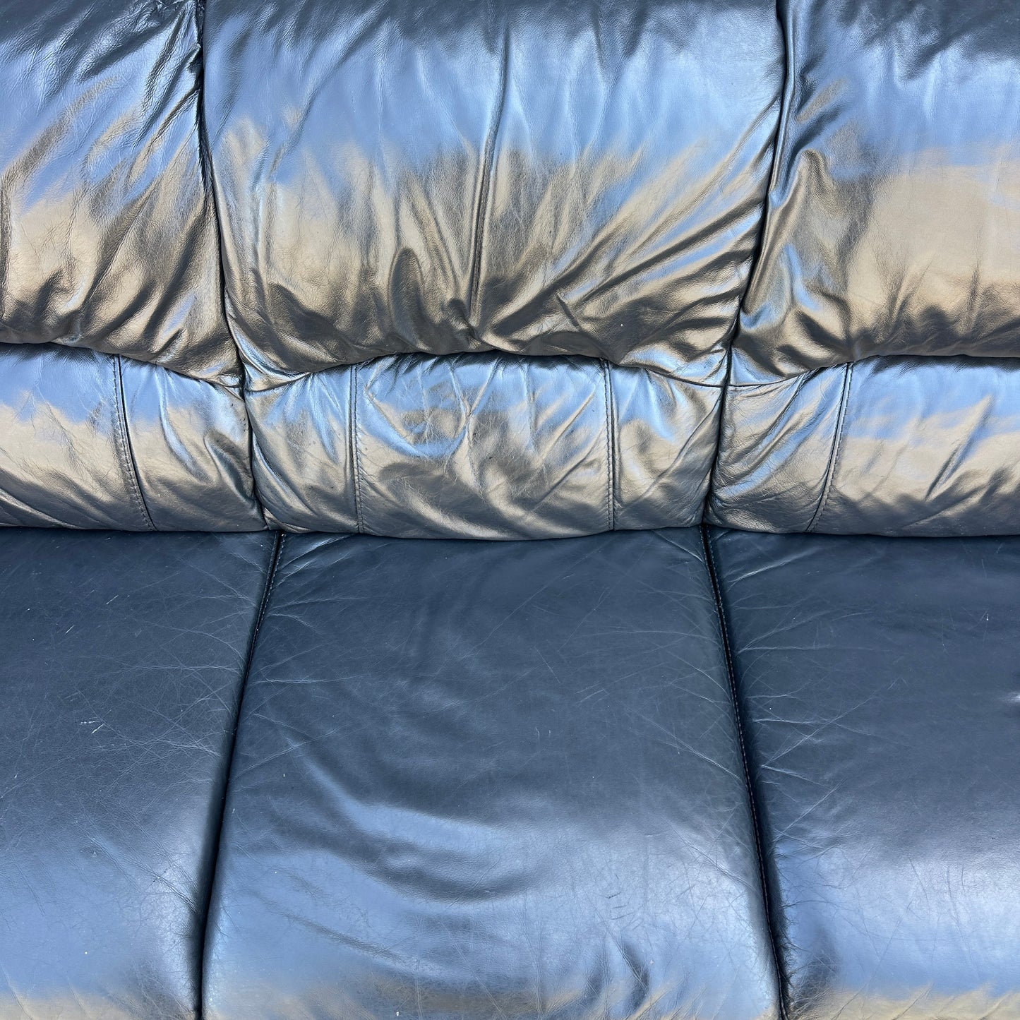 Black Leather Sofa