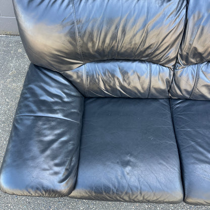 Black Leather Sofa