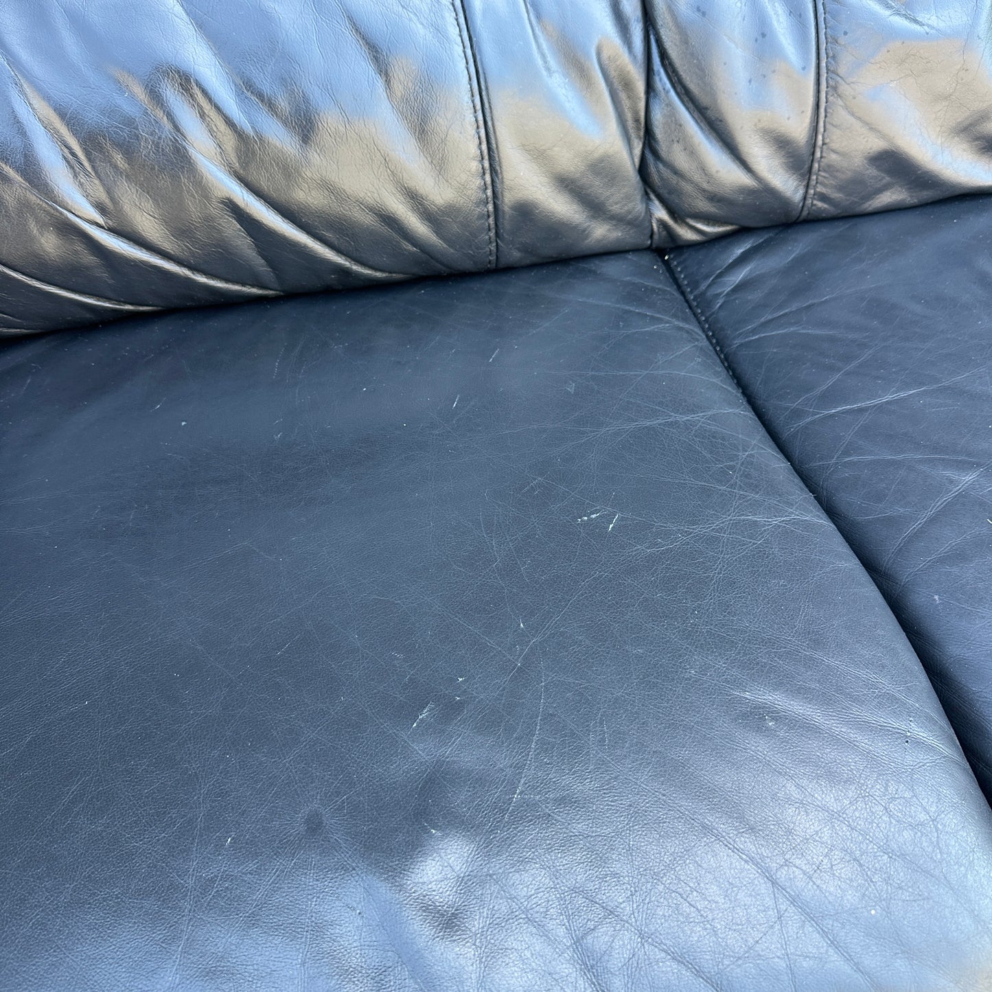 Black Leather Sofa