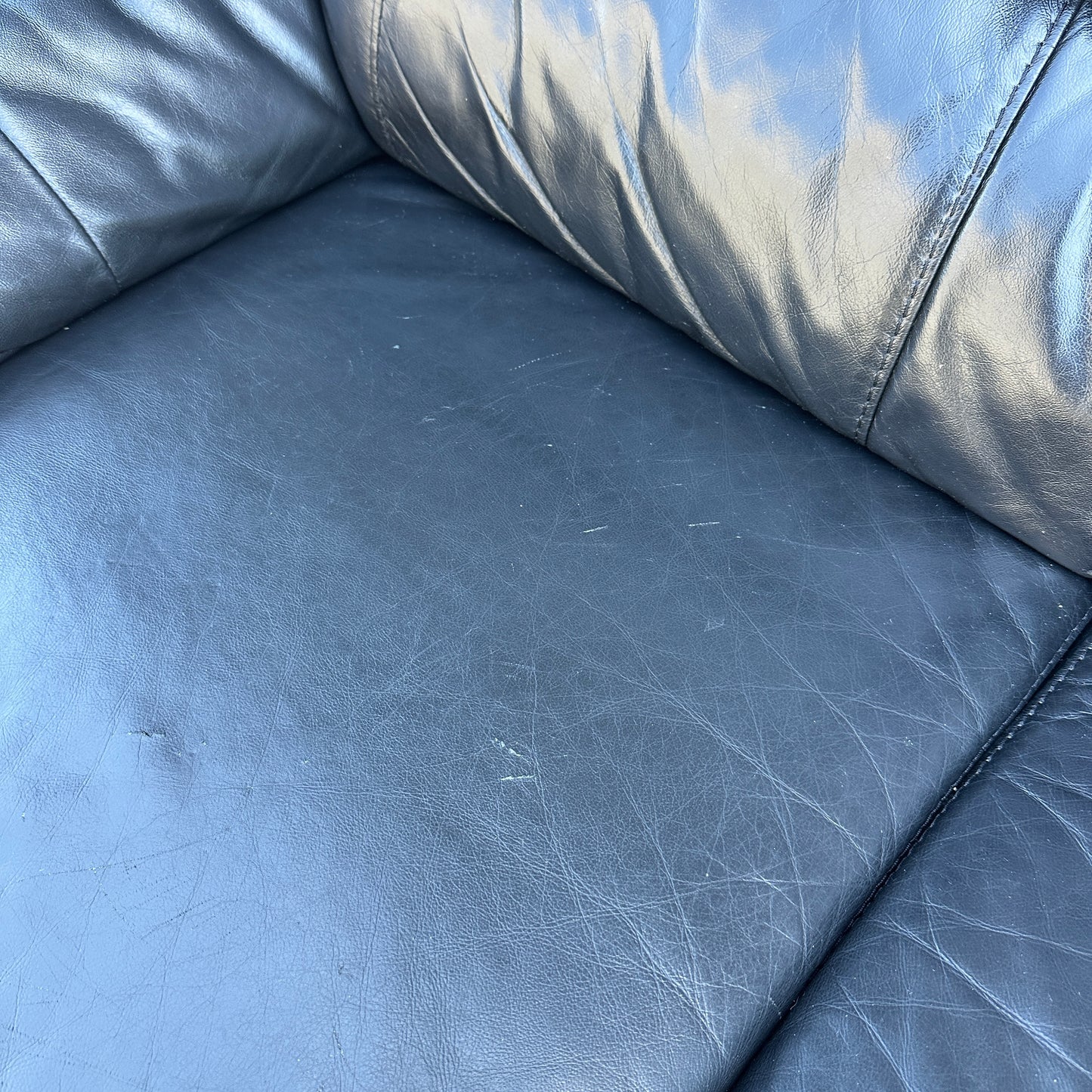 Black Leather Sofa