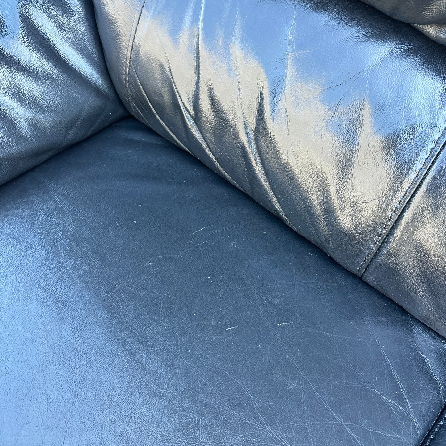 Black Leather Sofa