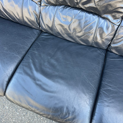 Black Leather Sofa
