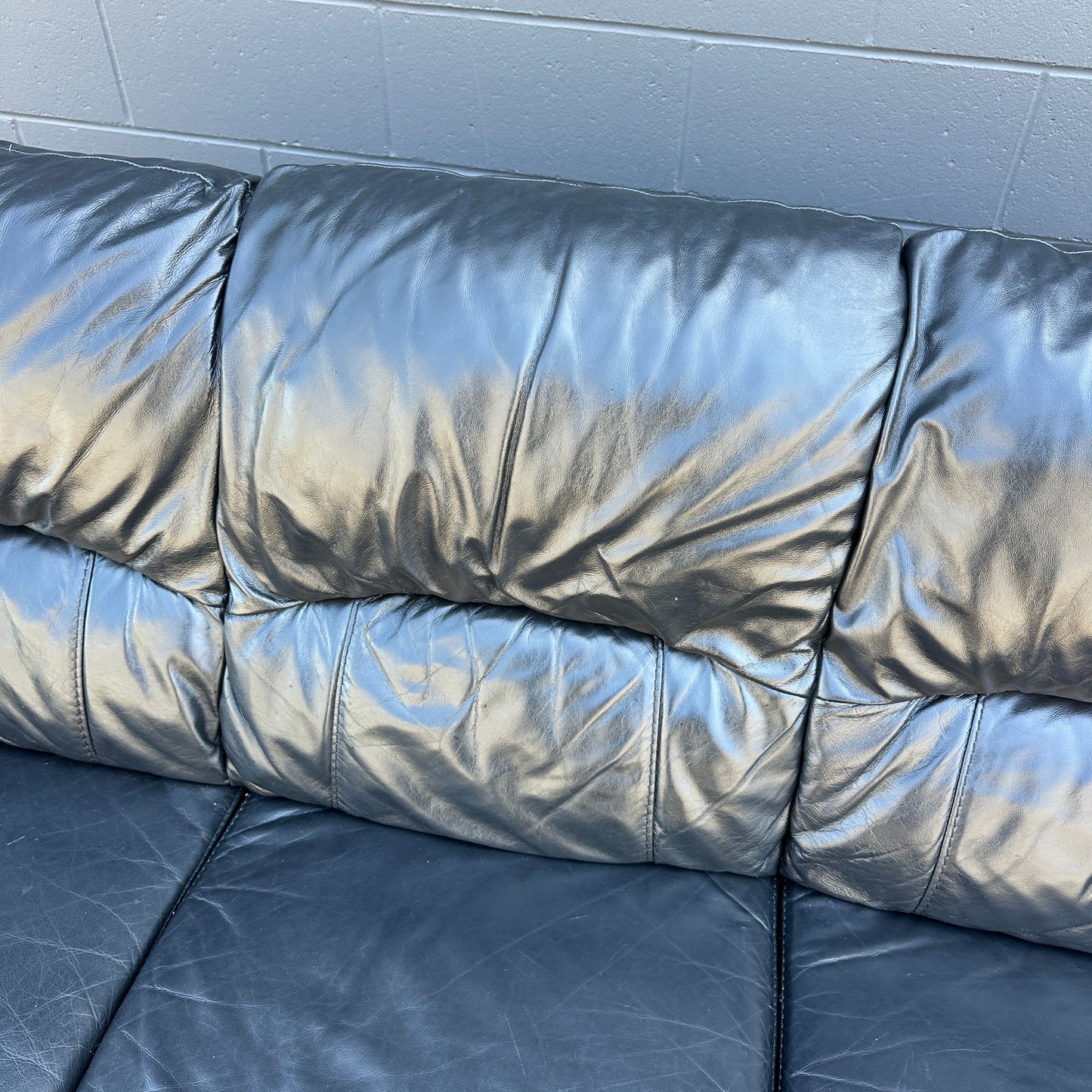 Black Leather Sofa