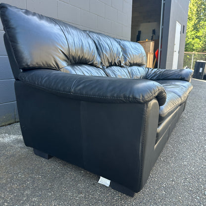 Black Leather Sofa
