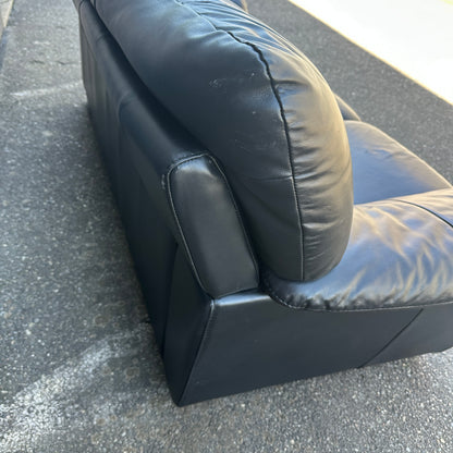 Black Leather Sofa