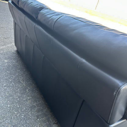 Black Leather Sofa