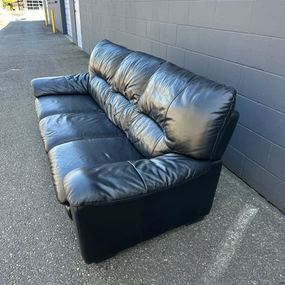 Black Leather Sofa
