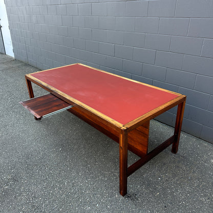 Mid-Century Modern Rosewood Executive Desk