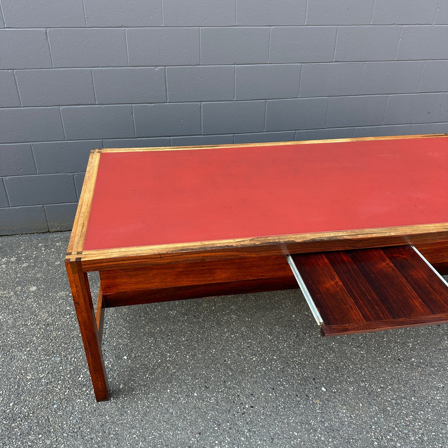 Mid-Century Modern Rosewood Executive Desk