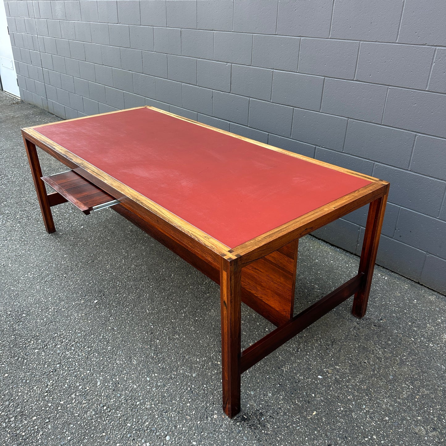 Mid-Century Modern Rosewood Executive Desk