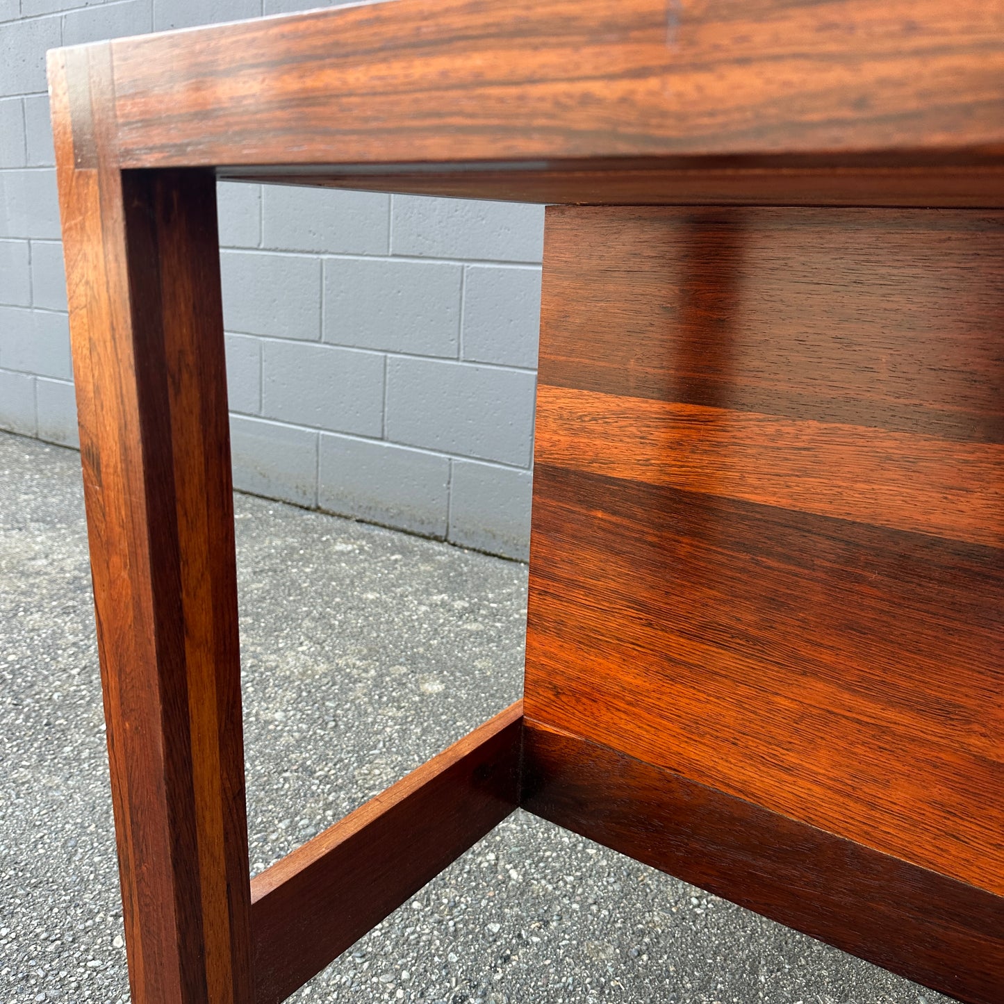 Mid-Century Modern Rosewood Executive Desk