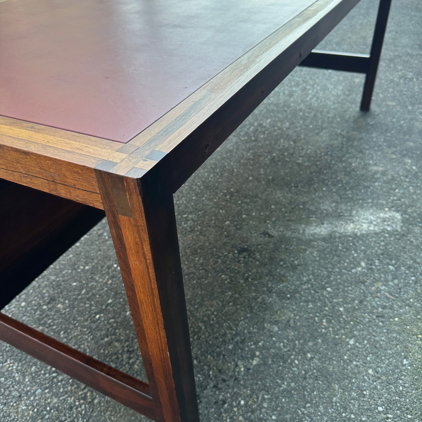 Mid-Century Modern Rosewood Executive Desk